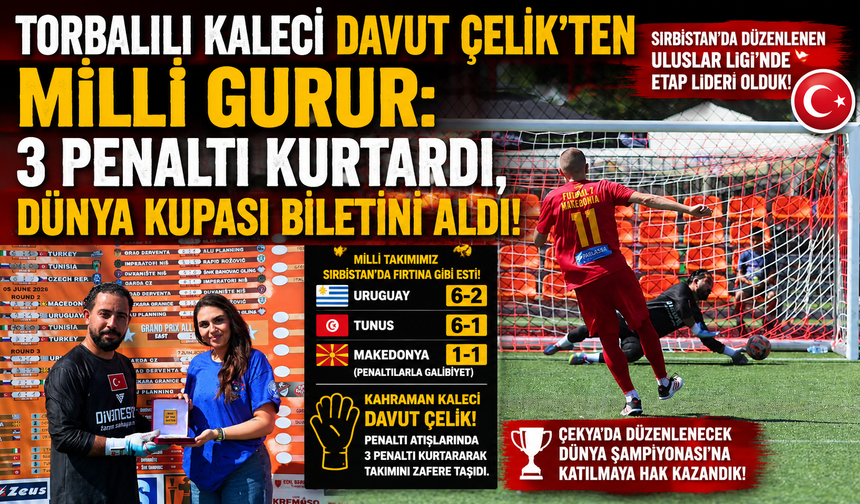 Torbalılı Davut Çelik Milli Takımın Kahramanı Oldu