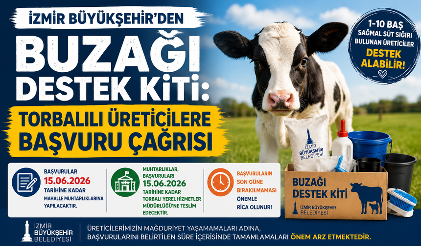Büyükşehir’den Üreticilere Buzağı Destek Kiti