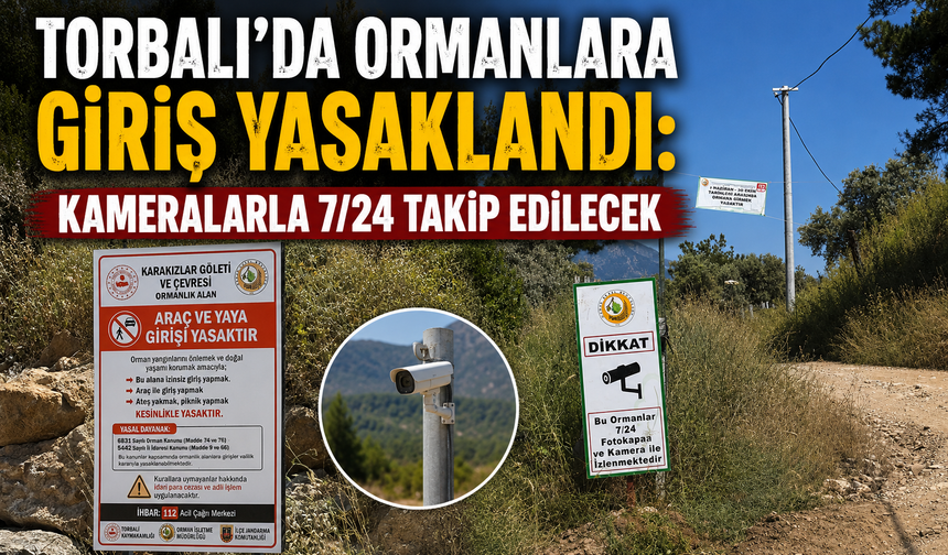 Kameralar Kuruldu, Uyarılar Asıldı: Torbalı’da Orman Nöbeti Başladı
