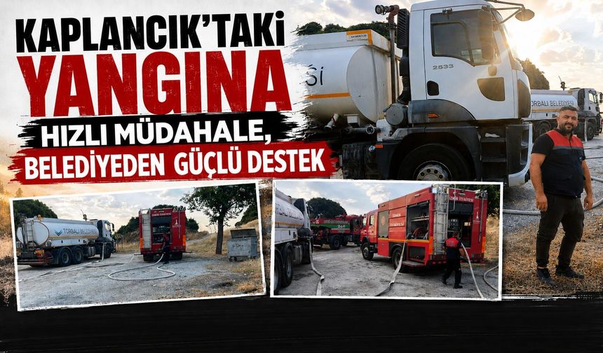 Kapancık'taki yangın hızlı müdahale