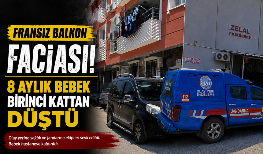 Torbalı’da Korkutan Kaza: 8 Aylık Bebek Balkondan Düştü