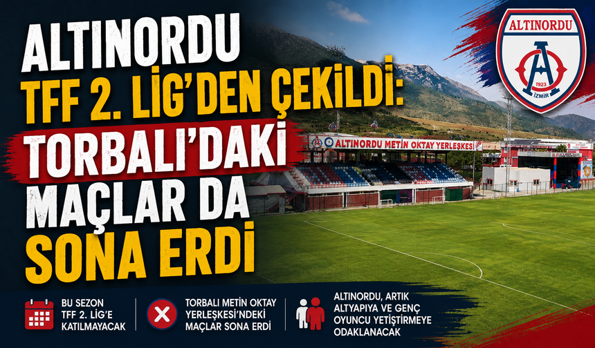 Altınordu TFF 2. Lig'den Çekildi: Torbalı'daki Maçlar da Sona Erdi
