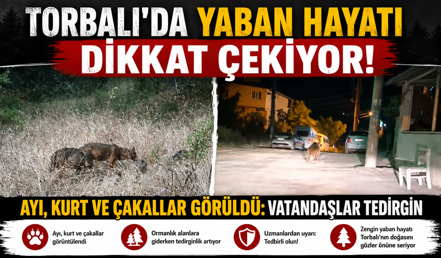 Torbalı'da Yaban Hayatı Dikkat Çekiyor