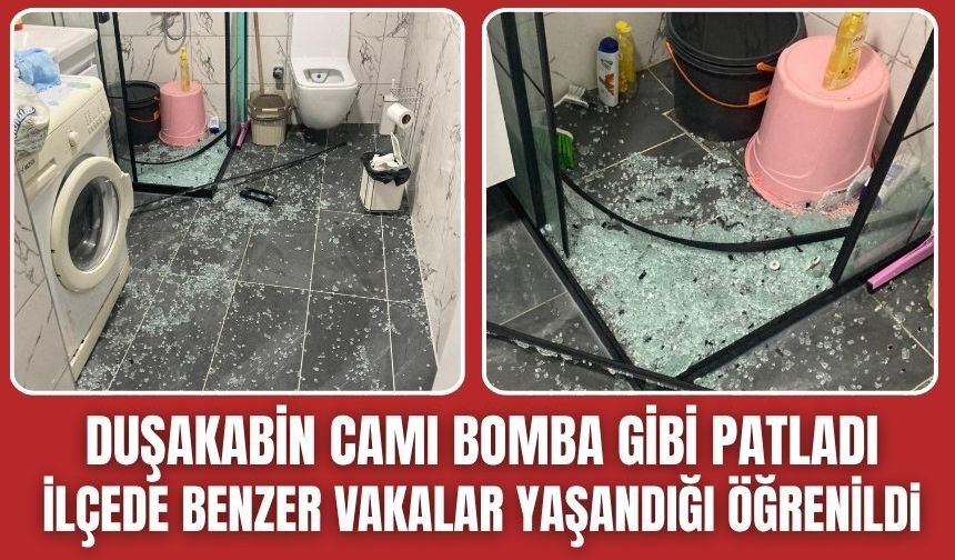 Duşakabin camı bomba gibi patladı! Yaralanan vatandaş hastaneye kaldırıldı