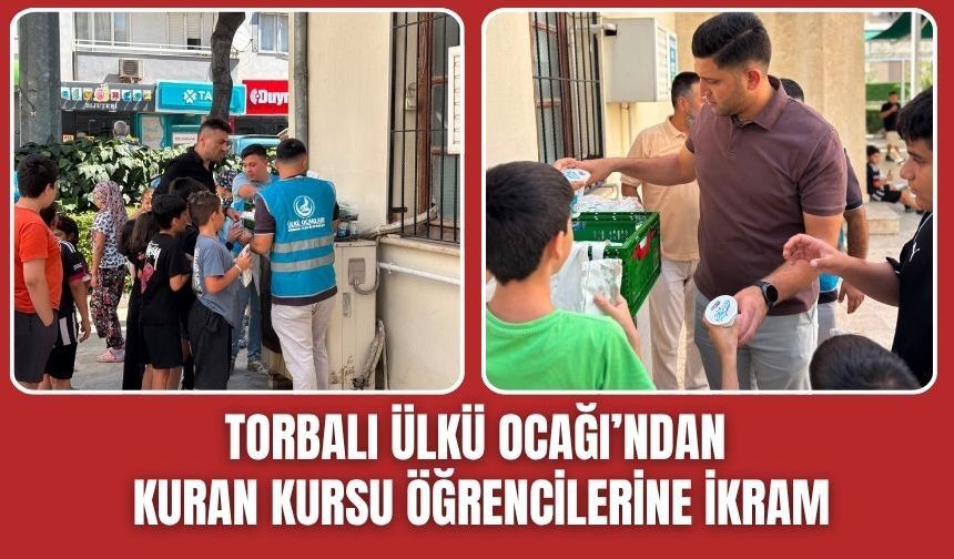 Ülkü Ocakları'ndan Kur'an kursu öğrencilerine ikram