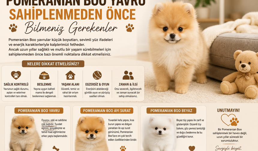 Pomeranian Boo Yavru Sahiplenmeden Önce Bilmeniz Gerekenler