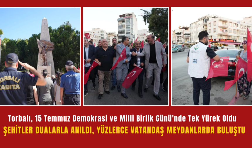 Şehitler Dualarla Anıldı, Yüzlerce Vatandaş Meydanlarda Buluştu