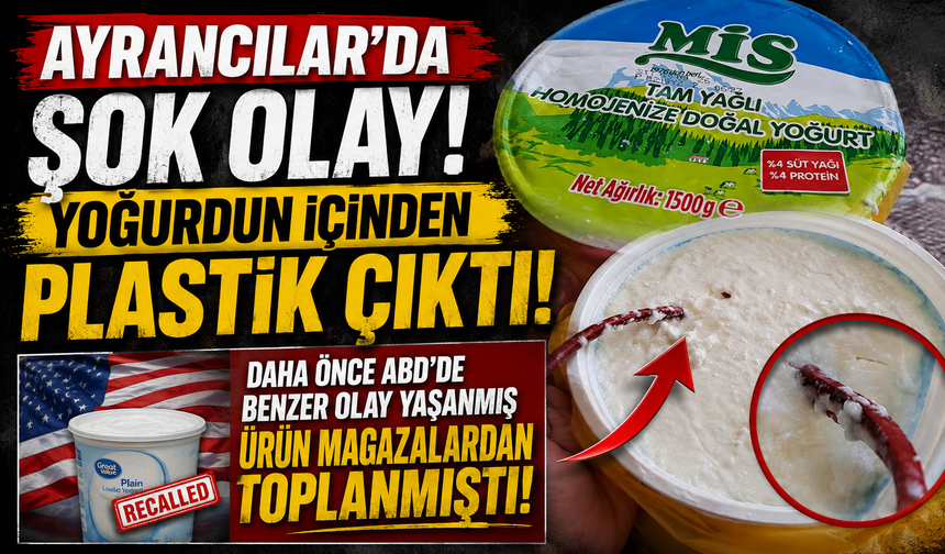 Yoğurdun İçinden Büyük Plastik Parçası Çıktı