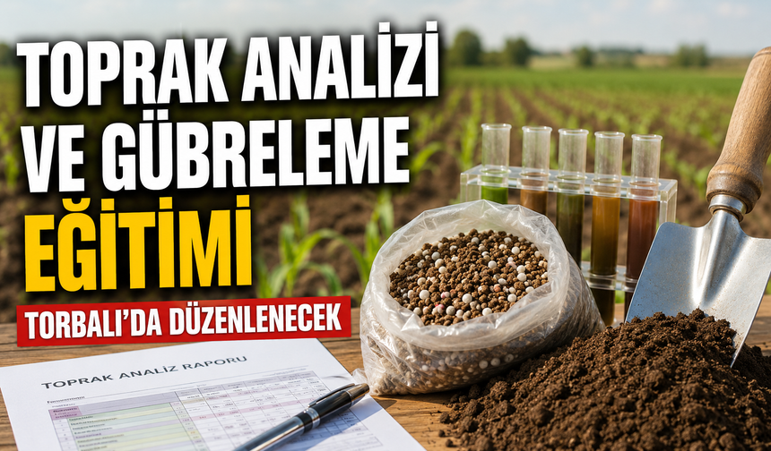 Toprak analizi ve gübreleme eğitimi Torbalı’da düzenlenecek
