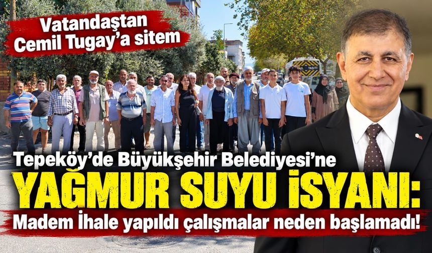Tepeköy’de Taşan Sadece Su Değil, Vatandaşın Sabrı da Taştı!