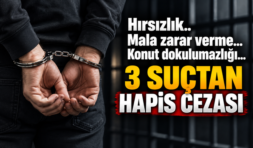 3 Suçtan Hapis Cezası Aldı! Karar İlanen Tebliğ Edildi