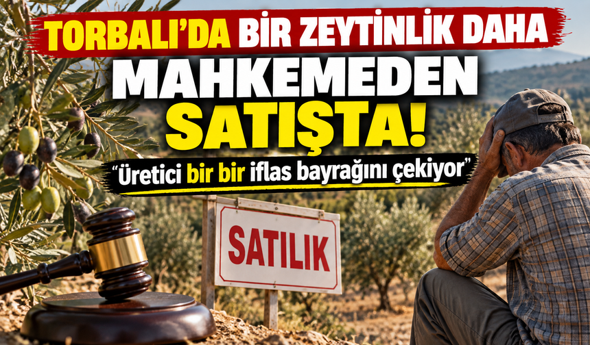 Torbalı’da 6 bin 675 metrekarelik zeytinlik mahkeme kararıyla satışa çıkarıldı