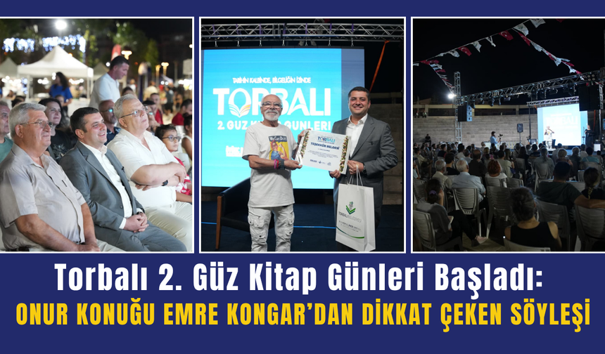 Torbalı 2. Güz Kitap Günleri Başladı: Onur Konuğu Emre Kongar’dan Dikkat Çeken Söyleşi
