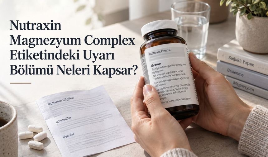 Nutraxin Magnezyum Complex Etiketindeki Uyarı Bölümü Neleri Kapsar?